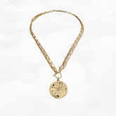Auspicious Flower Pendant Necklace